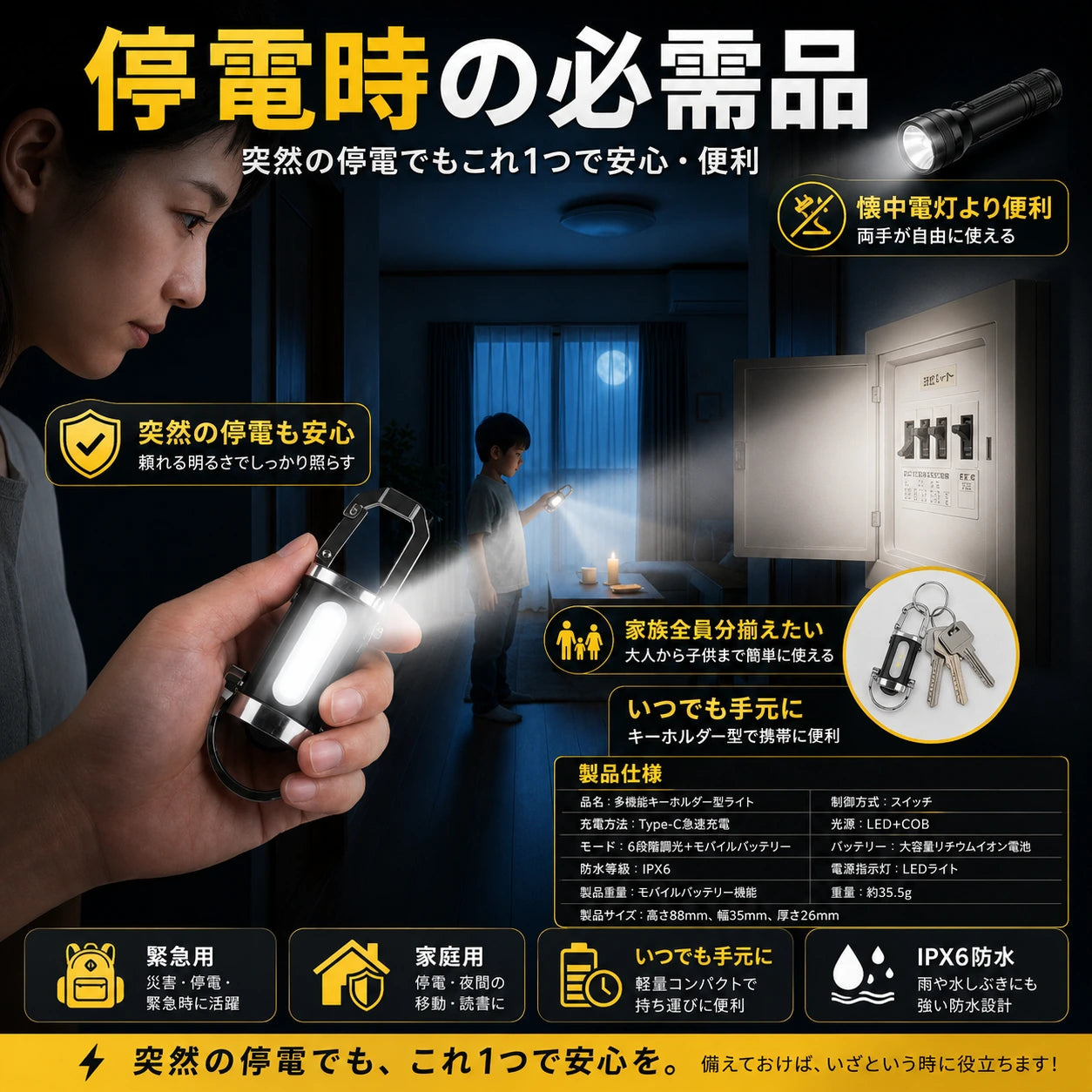 SOKUTOU PRO™ - 7WAY 多機能LEDライト